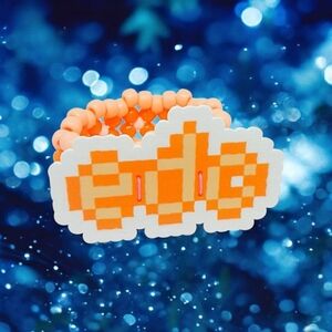 Orange EDC Perler Kandi Cuff
